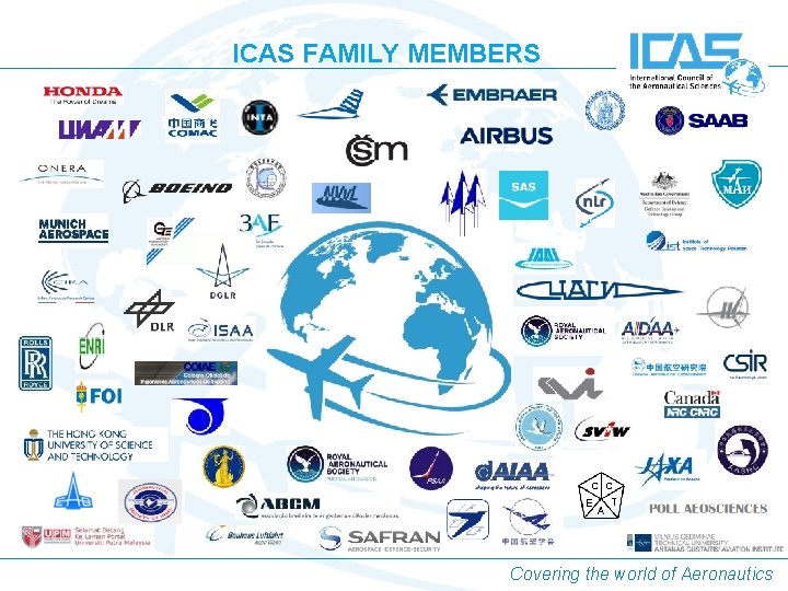 ICAS FAMILY MEMBERS Covering the world of Aeronautics ICAS FAMILY MEMBERS Covering the world of Aeronautics