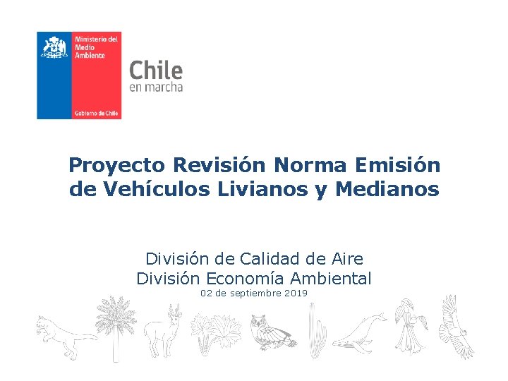 Proyecto Revisión Norma Emisión de Vehículos Livianos y Medianos División de Calidad de Aire