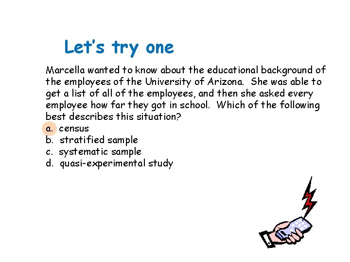 Let’s try one Marcella wanted to know about the educational background of the employees