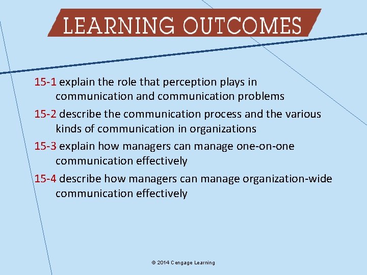 15 -1 explain the role that perception plays in communication and communication problems 15