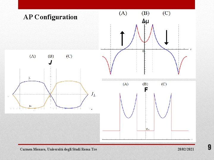 AP Configuration Δμ J F Carmen Monaco, Università degli Studi Roma Tre 28/02/2021 9