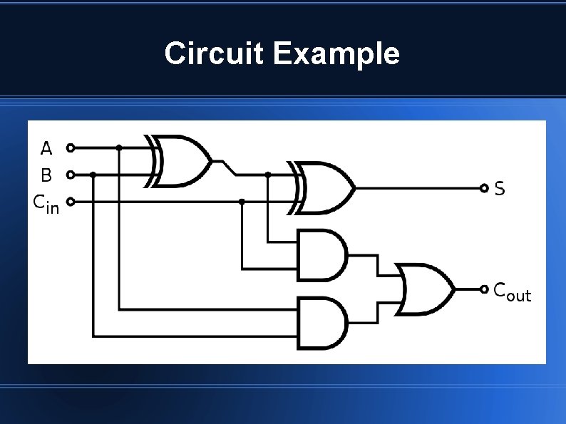 Circuit Example Circuit Example