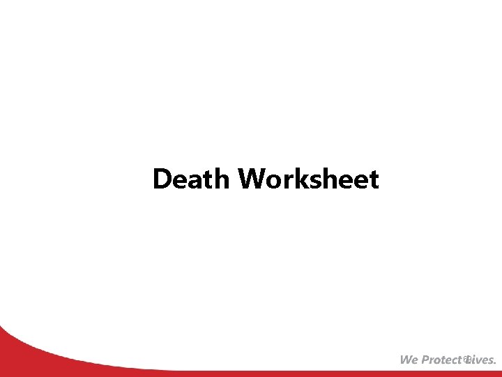 Death Worksheet 69 