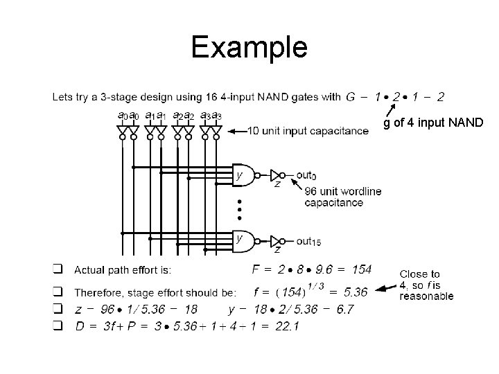 Example g of 4 input NAND Example g of 4 input NAND