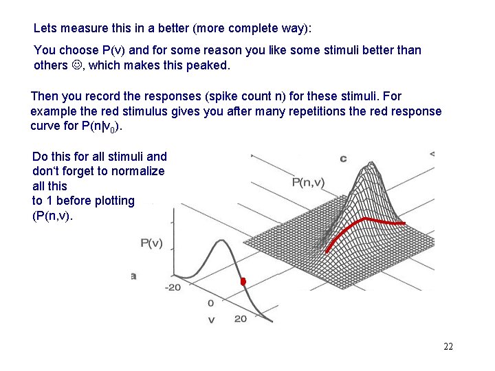 Lets measure this in a better (more complete way): You choose P(v) and for