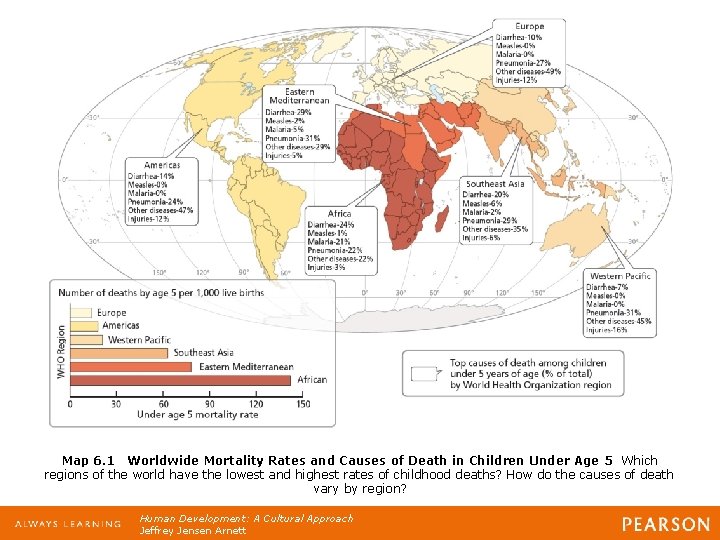 Map 6. 1 Worldwide Mortality Rates and Causes of Death in Children Under Age Map 6. 1 Worldwide Mortality Rates and Causes of Death in Children Under Age