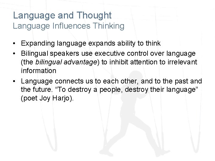 Chapter 9 Thinking Language and Intelligence Josef F