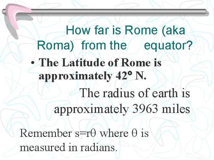 How far is Rome (aka Roma) from the equator? • The Latitude of Rome