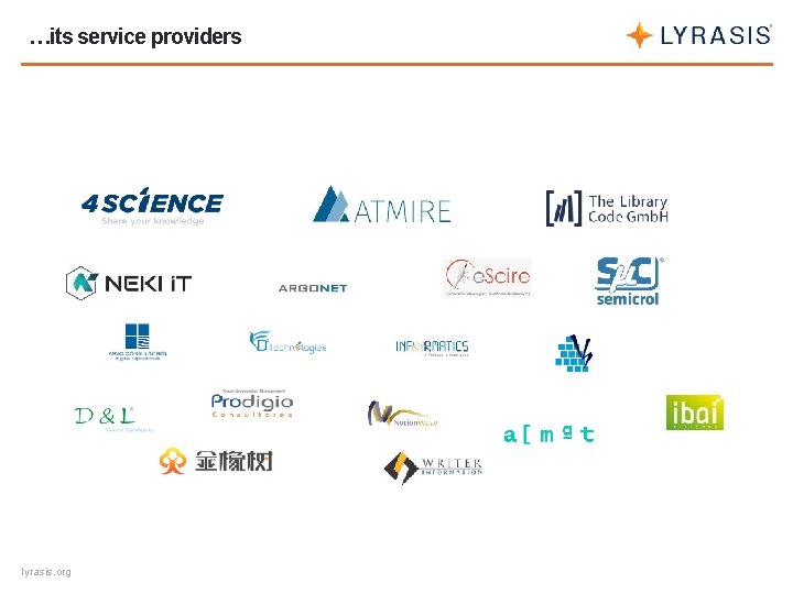 …its service providers lyrasis. org 