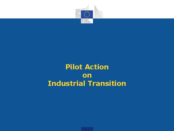 Pilot Action on Industrial Transition Pilot Action on Industrial Transition