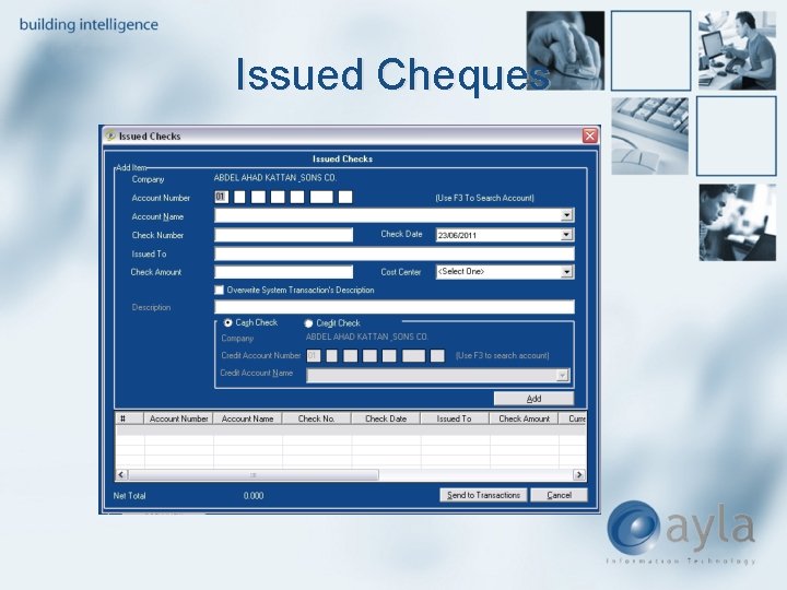 Issued Cheques 