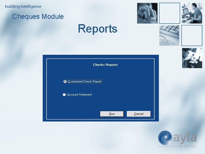 Cheques Module Reports 