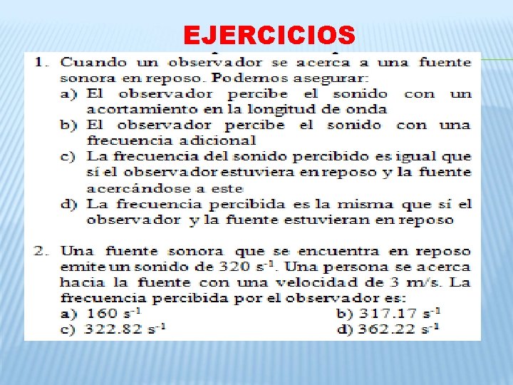 EJERCICIOS EJERCICIOS
