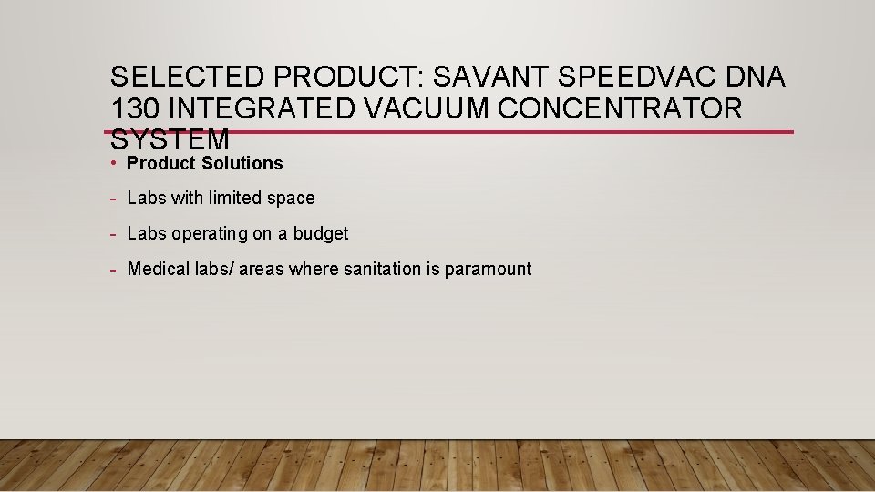 SELECTED PRODUCT: SAVANT SPEEDVAC DNA 130 INTEGRATED VACUUM CONCENTRATOR SYSTEM • Product Solutions - SELECTED PRODUCT: SAVANT SPEEDVAC DNA 130 INTEGRATED VACUUM CONCENTRATOR SYSTEM • Product Solutions -