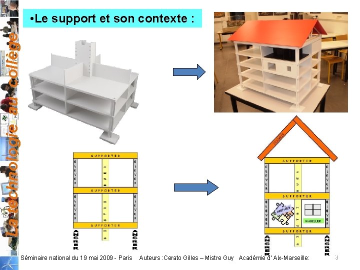 La technologie au collège • Le support et son contexte : Séminaire national du La technologie au collège • Le support et son contexte : Séminaire national du