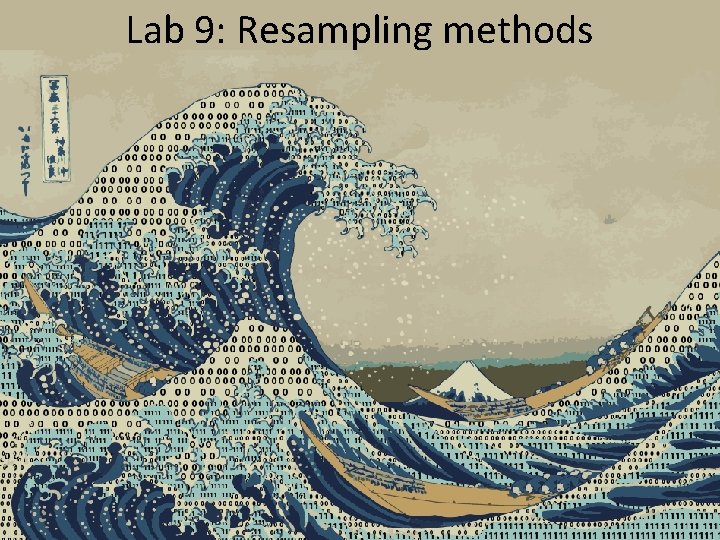 Lab 9: Resampling methods 