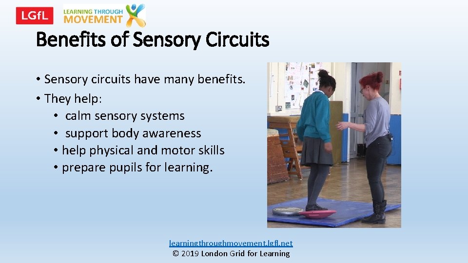 Benefits of Sensory Circuits • Sensory circuits have many benefits. • They help: •
