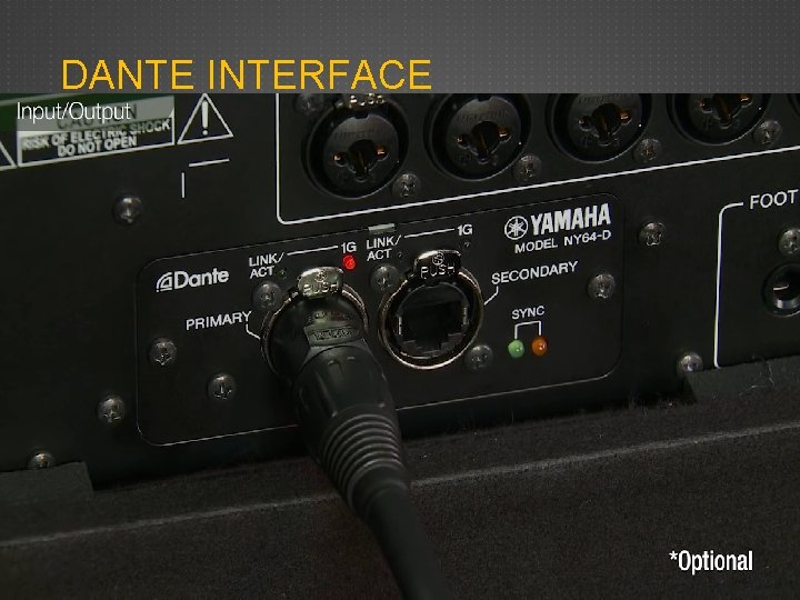 DANTE INTERFACE DANTE INTERFACE