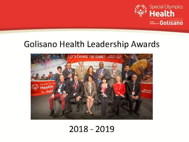 Golisano Health Leadership Awards 2018 - 2019 
