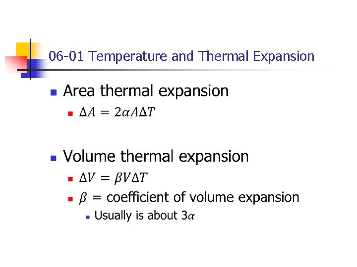 06 -01 Temperature and Thermal Expansion n 06 -01 Temperature and Thermal Expansion n