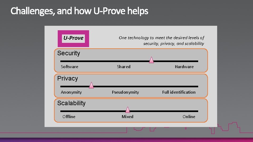 One technology to meet the desired levels of security, privacy, and scalability Security Software