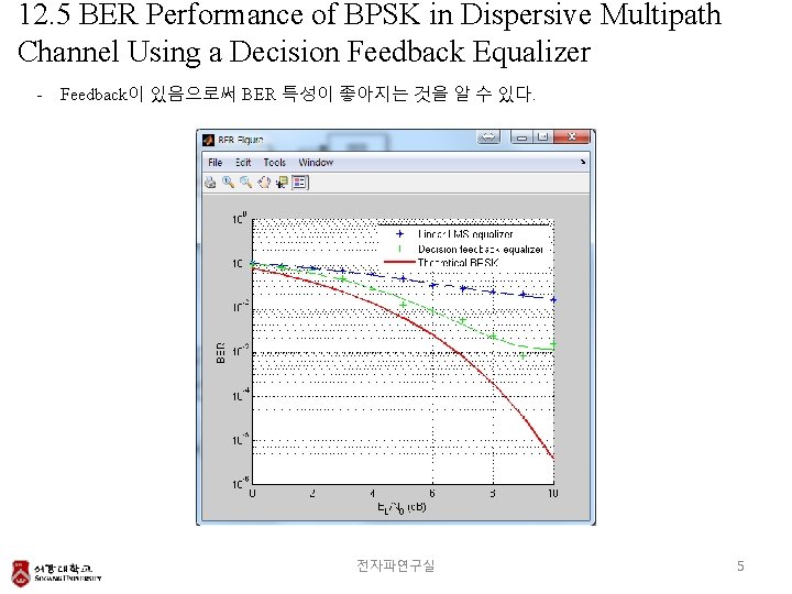 12. 5 BER Performance of BPSK in Dispersive Multipath Channel Using a Decision Feedback