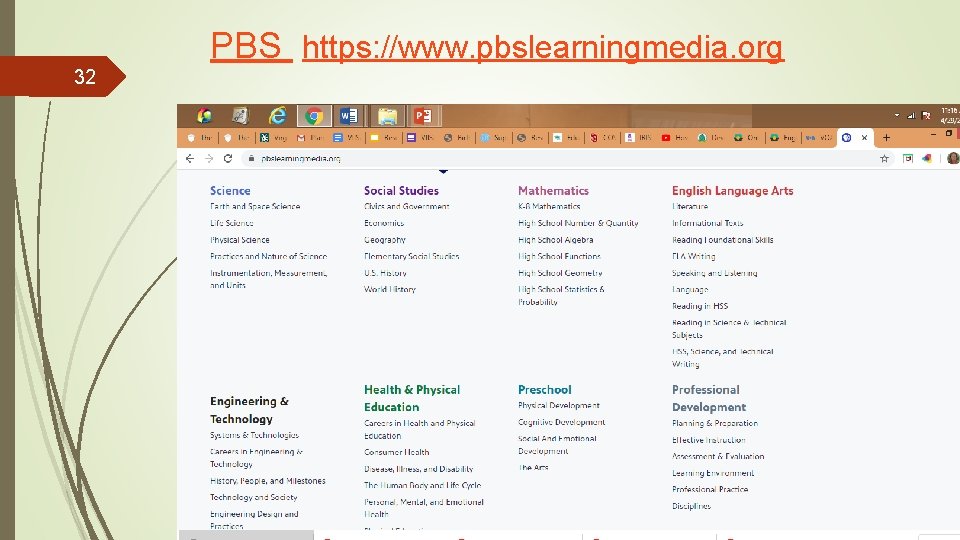 PBS https: //www. pbslearningmedia. org 32 