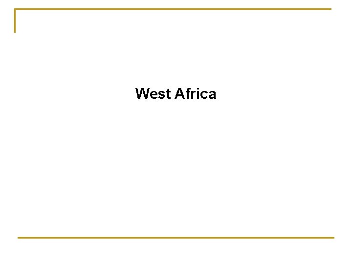 West Africa 