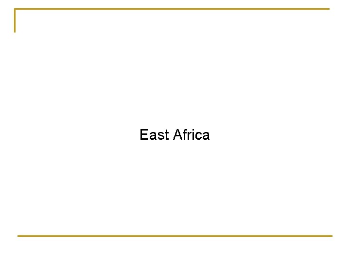East Africa 
