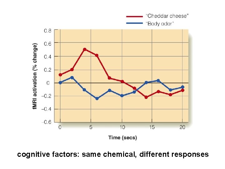 cognitive factors: same chemical, different responses 