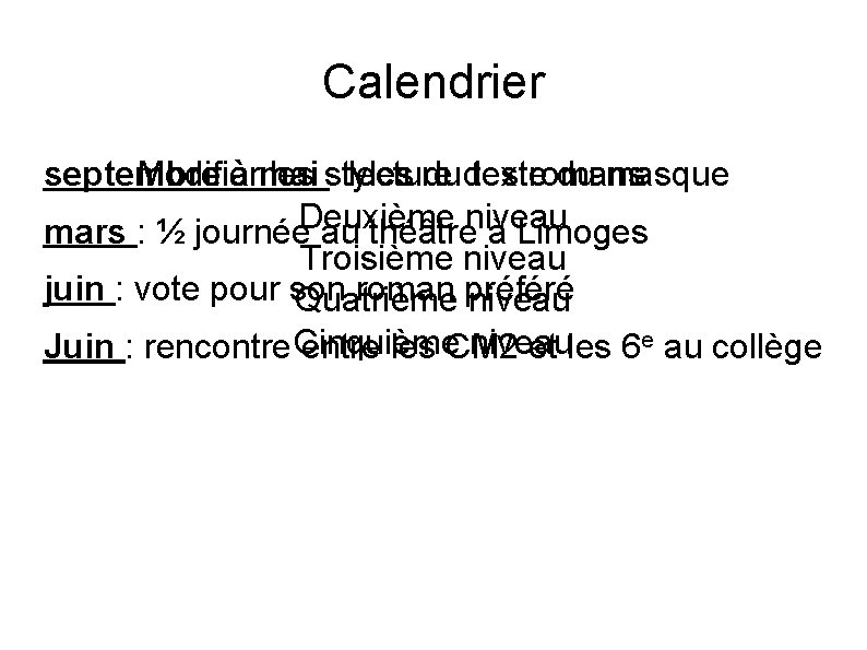 Calendrier septembre Modifier à mai les styles : lecture dudes texte romans du masque