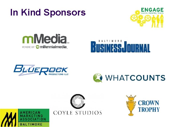 In Kind Sponsors 