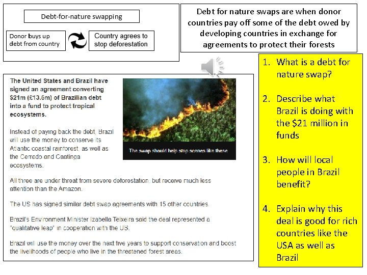 agreements to protect tropical rainforests 1 Why