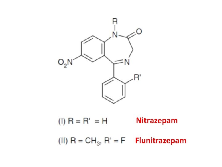 Nitrazepam Flunitrazepam 