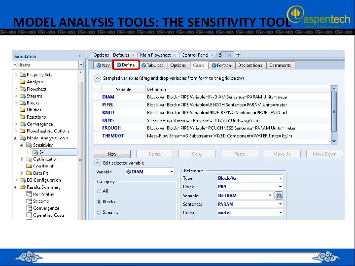 MODEL ANALYSIS TOOLS: THE SENSITIVITY TOOL 