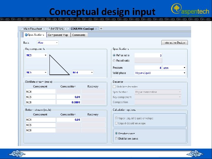 Conceptual design input 