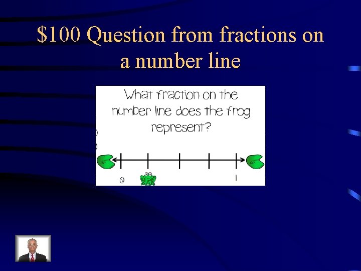 $100 Question from fractions on a number line 