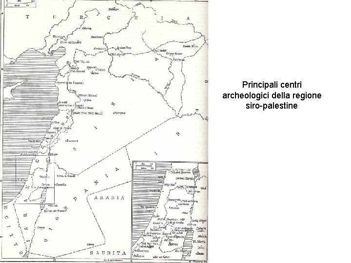 Principali centri archeologici della regione siro-palestine 
