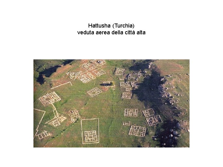 Hattusha (Turchia) veduta aerea della città alta 