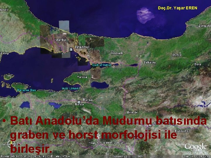NEOTEKTONİK Doç. Dr. Yaşar EREN • Batı Anadolu’da Mudurnu batısında graben ve horst morfolojisi