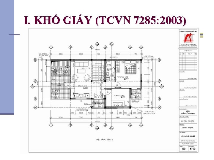 I. KHỔ GIẤY (TCVN 7285: 2003) 