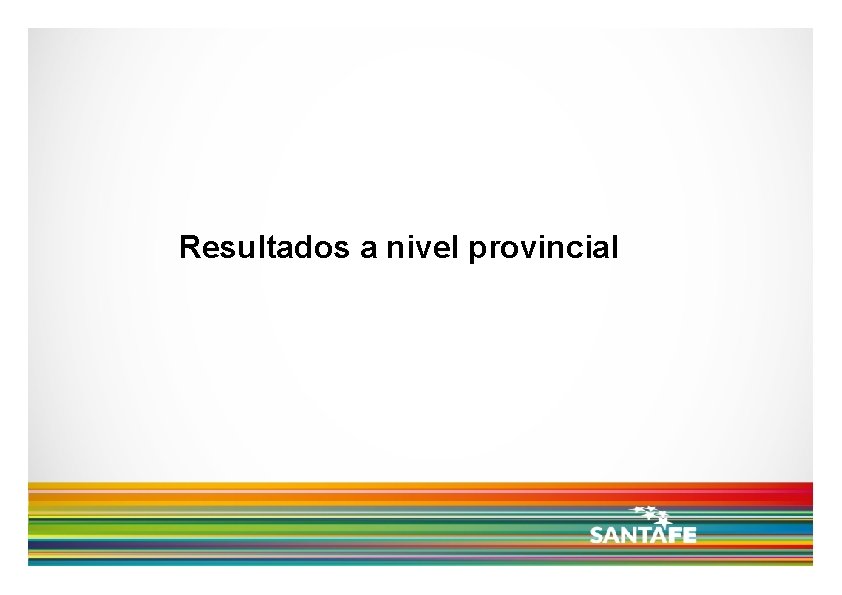 Resultados a nivel provincial 