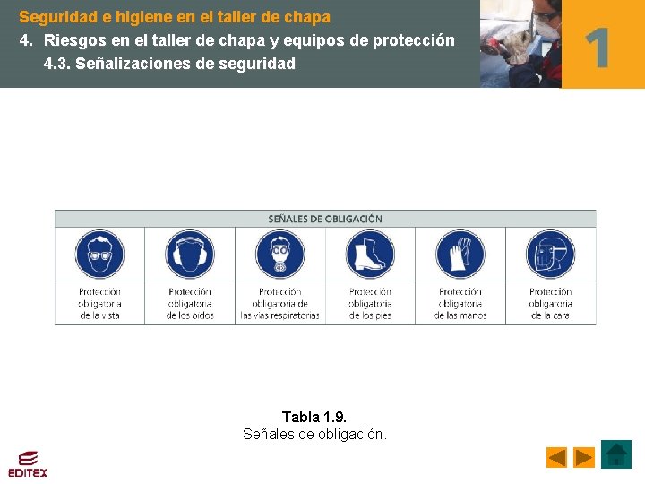 Seguridad e higiene en el taller de chapa 4. Riesgos en el taller de