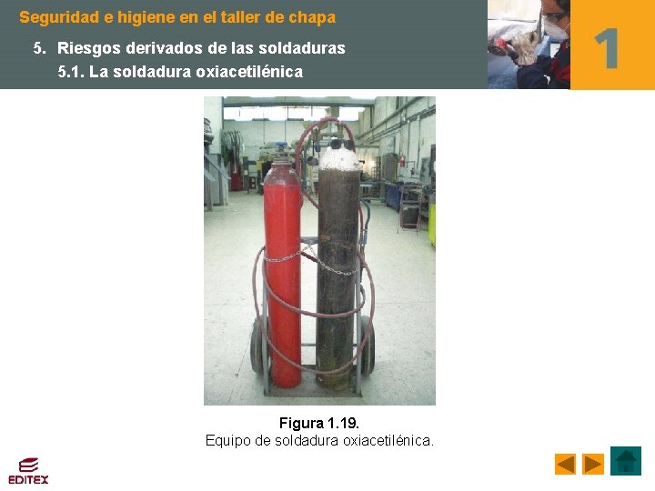 Seguridad e higiene en el taller de chapa 5. Riesgos derivados de las soldaduras