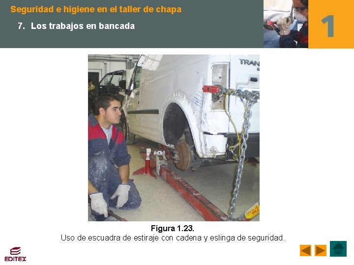 Seguridad e higiene en el taller de chapa 7. Los trabajos en bancada Figura