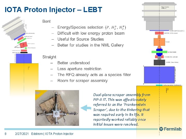 IOTA Proton Injector – LEBT • Dual-plane scraper assembly from PIP-II IT. This was IOTA Proton Injector – LEBT • Dual-plane scraper assembly from PIP-II IT. This was