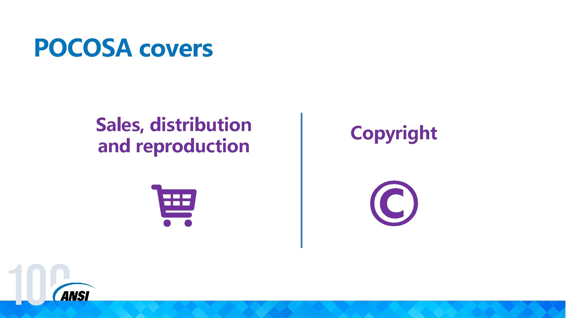 POCOSA covers Sales, distribution and reproduction Copyright © 