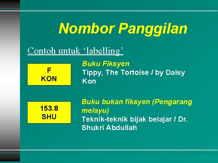 Pengkelasan Bahan Perpustakaan Sistem Pengkelasan Perpuluhan Dewey Oleh