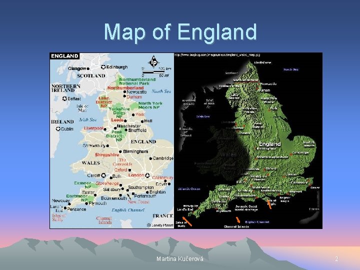 Map of England Martina Kučerová 2 