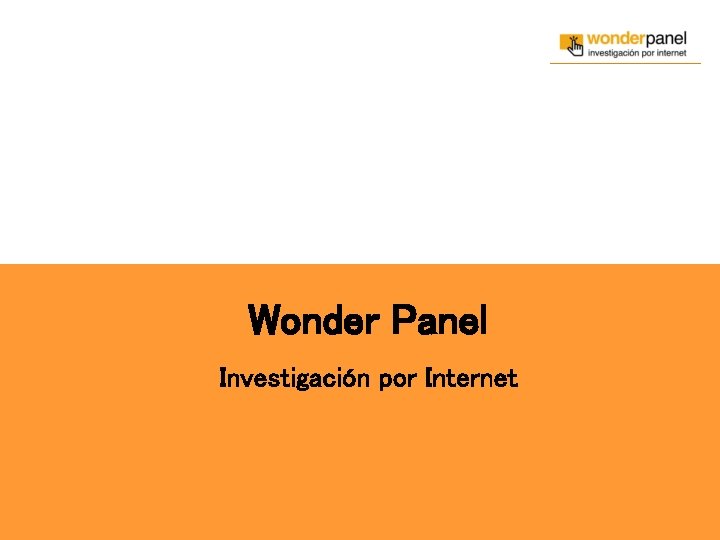 Wonder Panel Investigación por Internet 